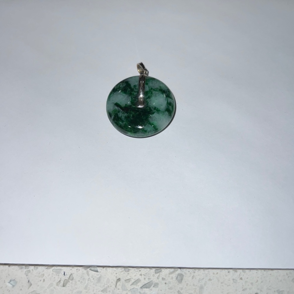 Authentic 14K White Gold Donut Pendant